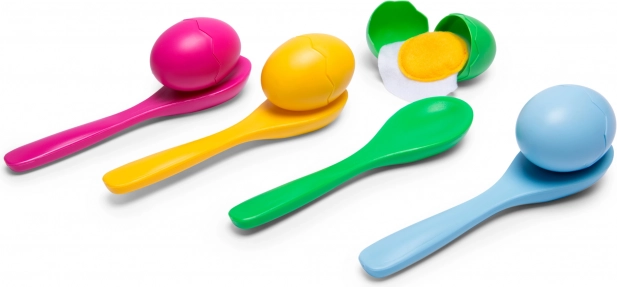Sztafeta z jajkiem – gra z łyżką dla dzieci