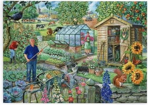 Puzzle W ogrodzie z 500 dużymi elementami