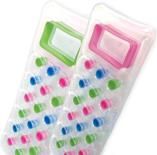 Nadmuchiwana plażowa leżanka z okienkiem 188 × 71 cm INTEX zielona