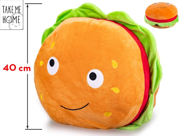 Pluszowy hamburger z wesołą buźką Take Me Home