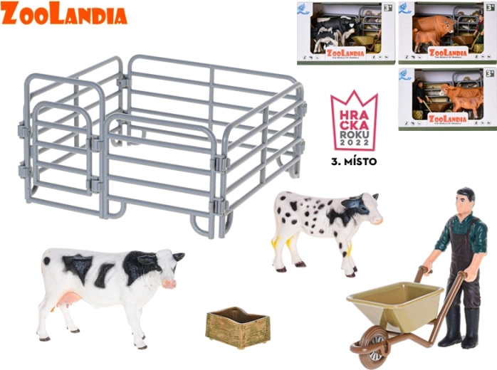 Zoolandia farma – krowa z cielęciem i akcesoriami, 4 rodzaje