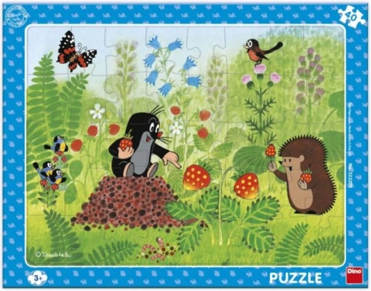 Puzzle Krecik i truskawki 40 elementów