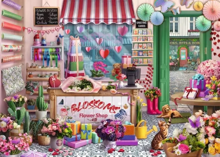 Puzzle Kwiaciarnia 1000 elementów RAVENSBURGER