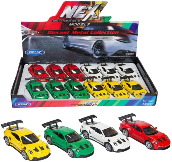 Metalowy model auta Porsche 911 GT3 RS 2016 na napęd typu pull-back 12 cm