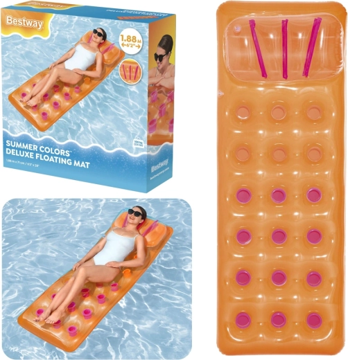 Dmuchany pływający leżak Bestway Summer Colors Deluxe