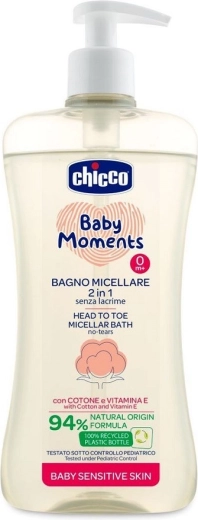 Chicco micelarny szampon do włosów i ciała Baby Moments Sensitive 500 ml