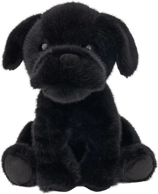Pluszowy czarny buldog 25 cm