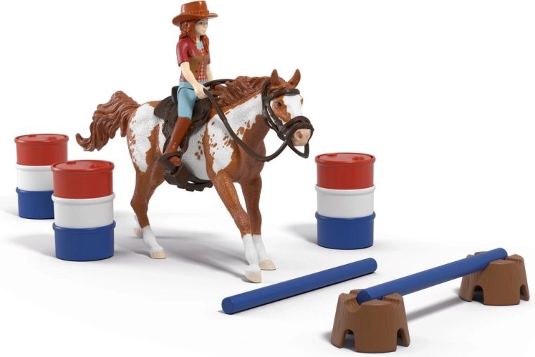 Schleich Horse Club Hannah z koniem i przeszkodami – westernowa przygoda