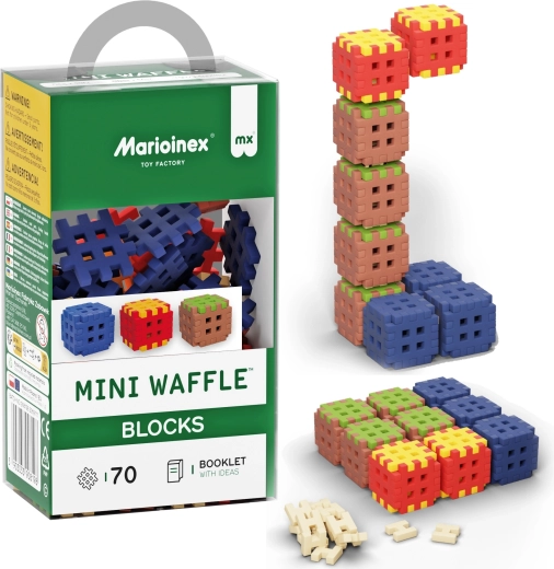 Klocki konstrukcyjne Mini Waffle Blocks 70 elementów MARIOINEX