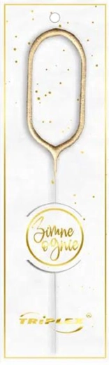 Zimna ognie – cyfra 0, złota 16,5 cm