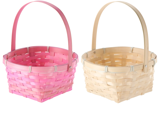 Wielkanocny koszyk z ruchomym uchwytem, 20 × 20 × 10 cm, mix 2 kolorów