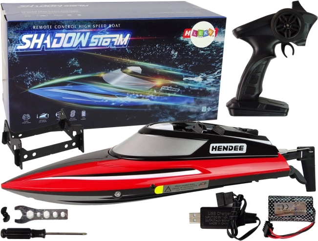 Motorówka R/C 2.4G Czerwona 20–25 km/h
