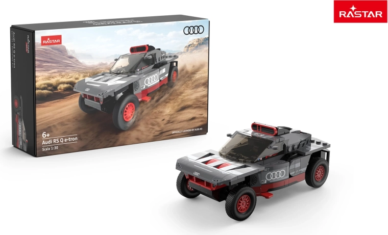Klocki konstrukcyjne auto Audi RS Q e-tron 1:30 szare Rastar - 1 szt.