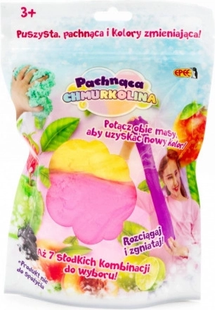 Plastowy pachnący cloudcap 1 opakowanie, seria 4, MIX KOLORÓW (2x30 g) Różowy + Żółty (mango)