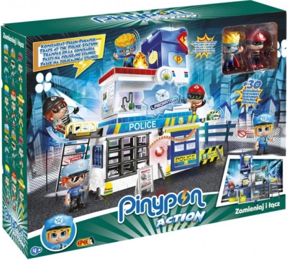 Pinypon Action komisariat policji z 2 figurkami i akcesoriami