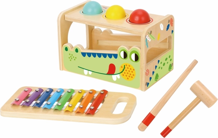 2Kids Toys wbijanka i ksylofon krokodyl