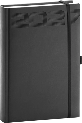 Notique dzienny terminarz Aprint Top 2027 czarny 15 × 21 cm