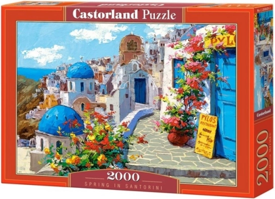 Puzzle 2000 elementów – wiosna na Santorini