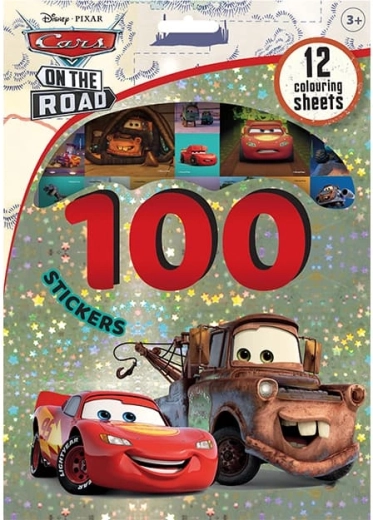100 naklejek z kolorowankami – auta