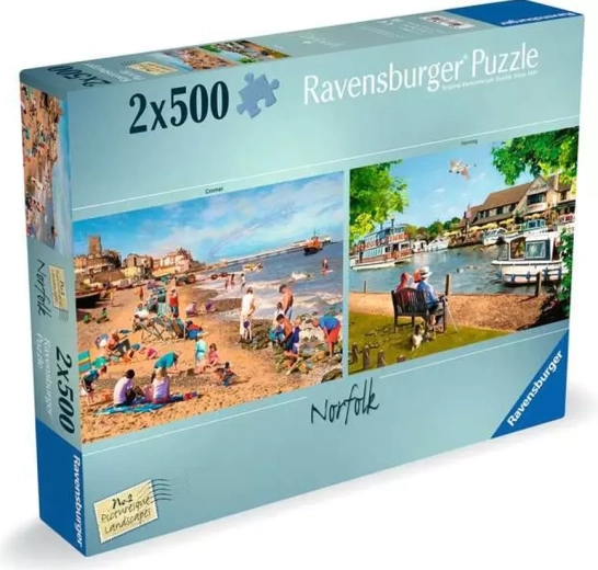 Puzzle Ravensburger Picturesque Landscapes nr 2: Norfolk 2×500 elementów
