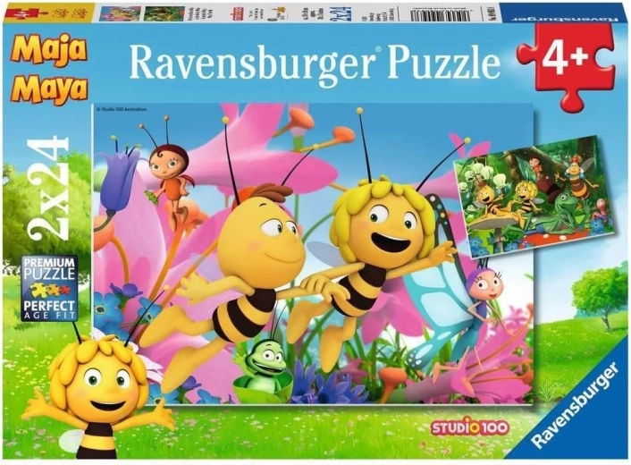 Puzzle Ravensburger Pszczółka Maja 2x24 elementy