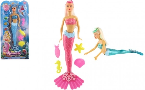 Lalka syrena z akcesoriami do wody 34 cm