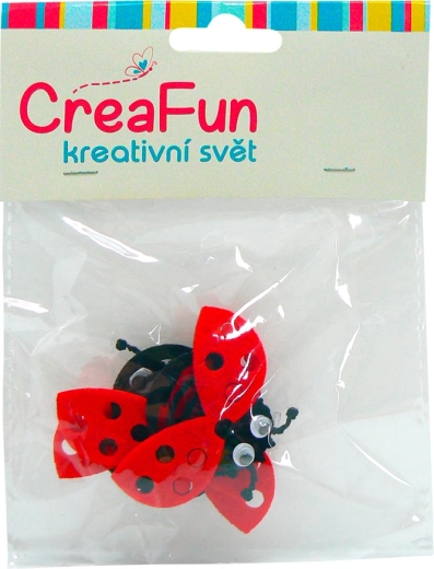 Kolorowe biedronki dla dzieci, zestaw 4 szt. (5,8 × 4 cm)
