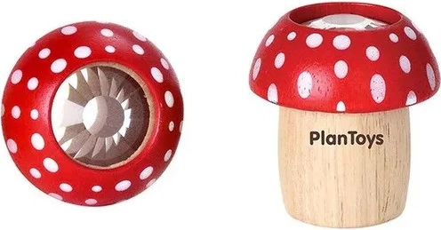 PlanToys Kalejdoskop grzybek czerwony
