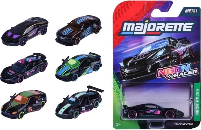 Majorette Neon Racer Premium mini autko 7,5 cm (1 szt.)