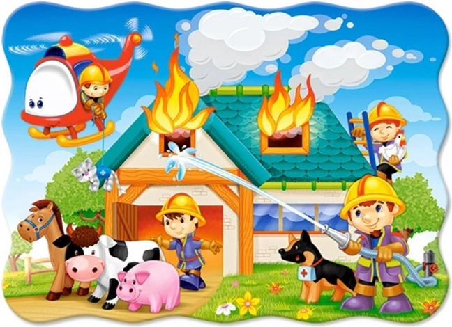 Puzzle Straż Pożarna w akcji 30 elementów