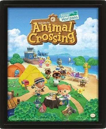 Obraz 3D Animal Crossing z drukiem lentikularnym