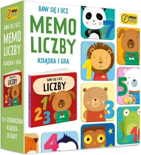 Gra memo i książka. Liczby. Baw się i ucz