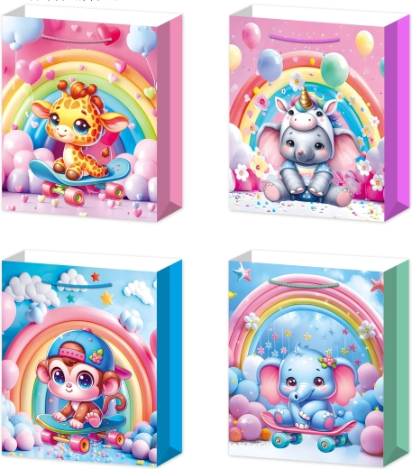 Torba prezentowa L ze słodkimi zwierzątkami 30 × 40 × 12 cm