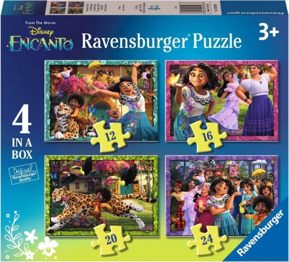RAVENSBURGER Puzzle Encanto 4w1 (12, 16, 20, 24 elementów)