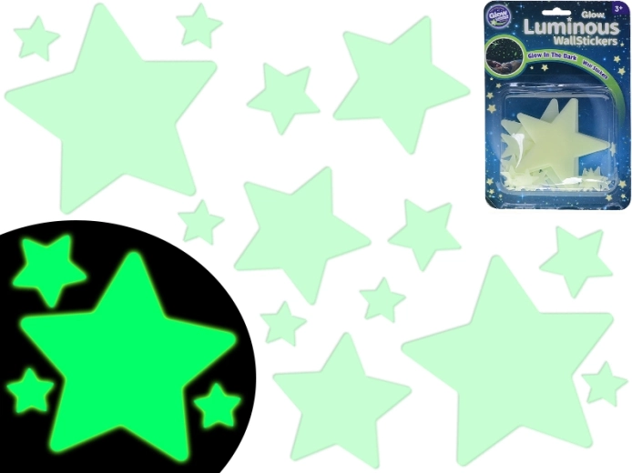 Świecące gwiazdki do pokoju dziecięcego 28 szt.