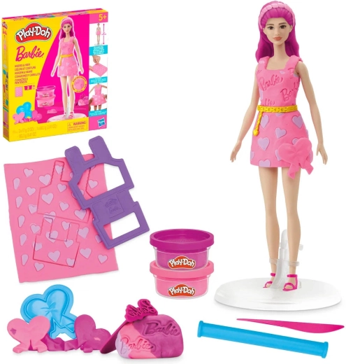 Play-Doh Barbie kreatywny zestaw Włosy i serca