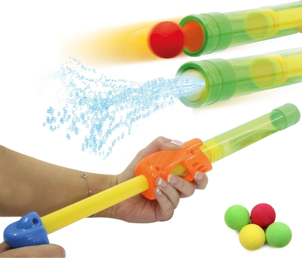 McFizz Mc Fizz 2w1 pistolet na wodę i wyrzutnia miękkich piankowych piłeczek (zielony)