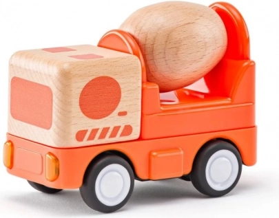 Drewniana betoniarka ze światłem i dźwiękiem