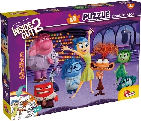 Lisciani Disney puzzle dwustronne 48 elementów W głowie się nie mieści 2