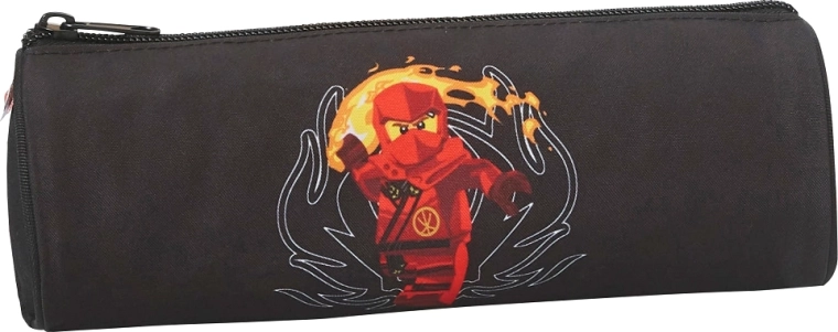 LEGO NINJAGO czerwony okrągły piórnik