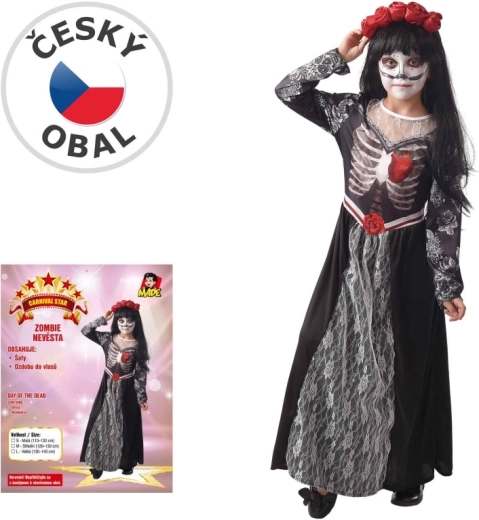 Kostium karnawałowy - Zombie panna młoda 130-140 cm