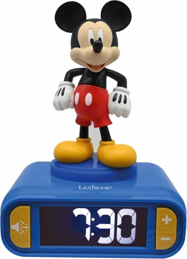 Budzik Lexibook Mickey Mouse ze świecącą figurką