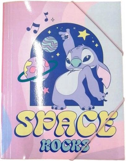 Teczka na zeszyty Lilo i Stitch A4 z gumką – 1 sztuka