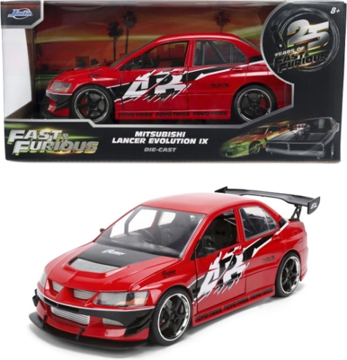 Jada Toys Fast & Furious Mitsubishi Lancer Evolution IX 2006 metalowy model 1:24 - 1 szt.