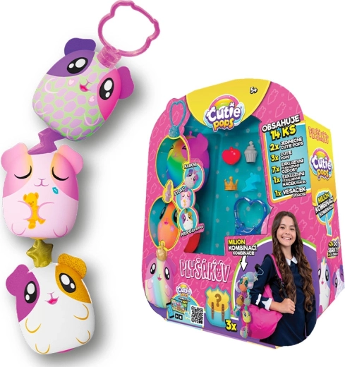 Cutie Pops mini plusz z niespodzianką – zestaw 5 szt.