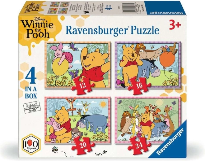 Puzzle Ravensburger Kubuś Puchatek 4 w 1 (12, 16, 20, 24 elementy)