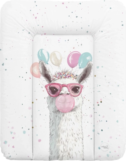 Ceba Baby miękka mata do przewijania Basic Crazy Lama 50 × 70 cm