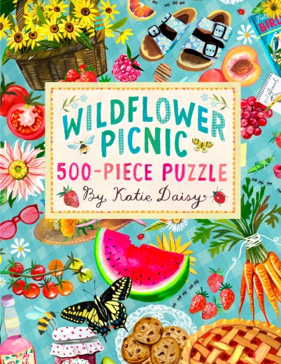 Puzzle Chronicle Books „Piknik z łąkowymi kwiatami” 500 elementów