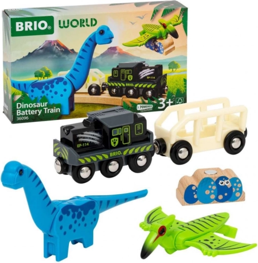 Bateriowy pociąg z dinozaurami Brio