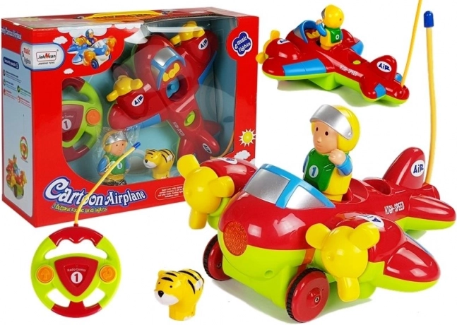 Muzyczny zdalnie sterowany samolot z kierownicą